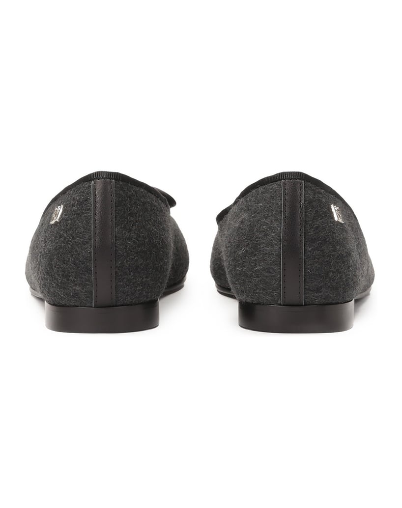 Kazar-Strukturierte-Ballerinas-aus-grauem-Stof-grau