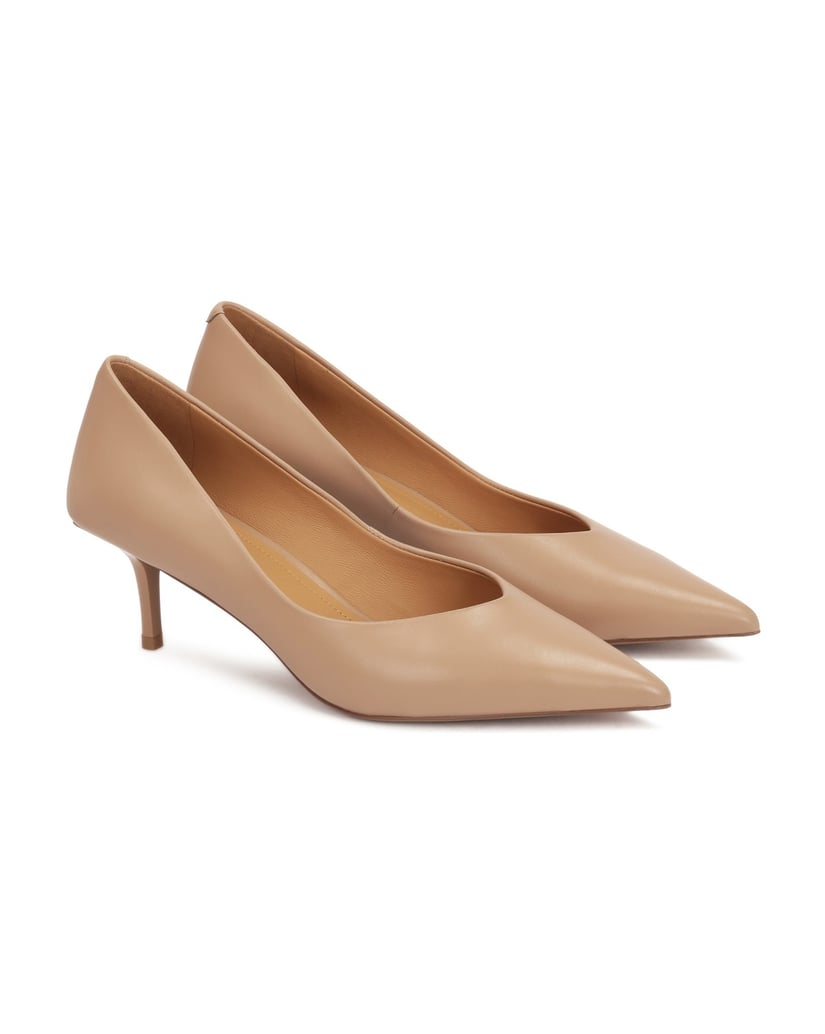 Kazar-Classic-beige-leather-pumps-béžová