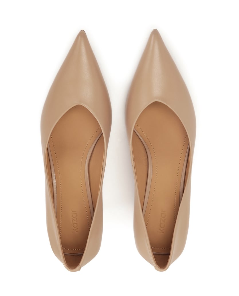 Kazar-Classic-beige-leather-pumps-béžová