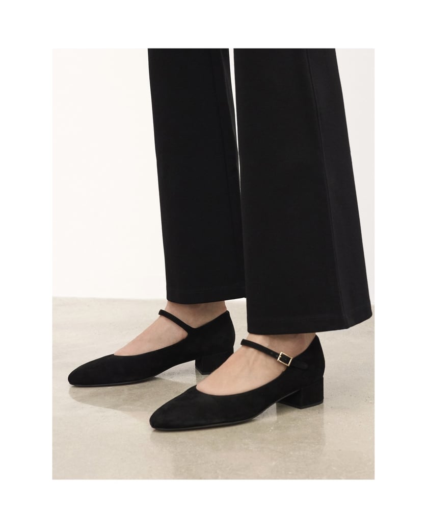 Kazar-Black-suede-pumps-with-strap-and-low-heel-černá