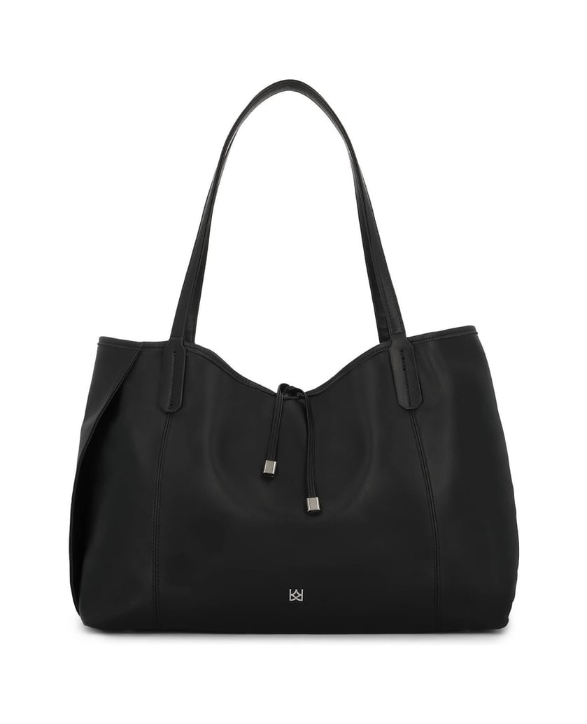 Kazar-Leather-handbag-with-removable-insert-černá