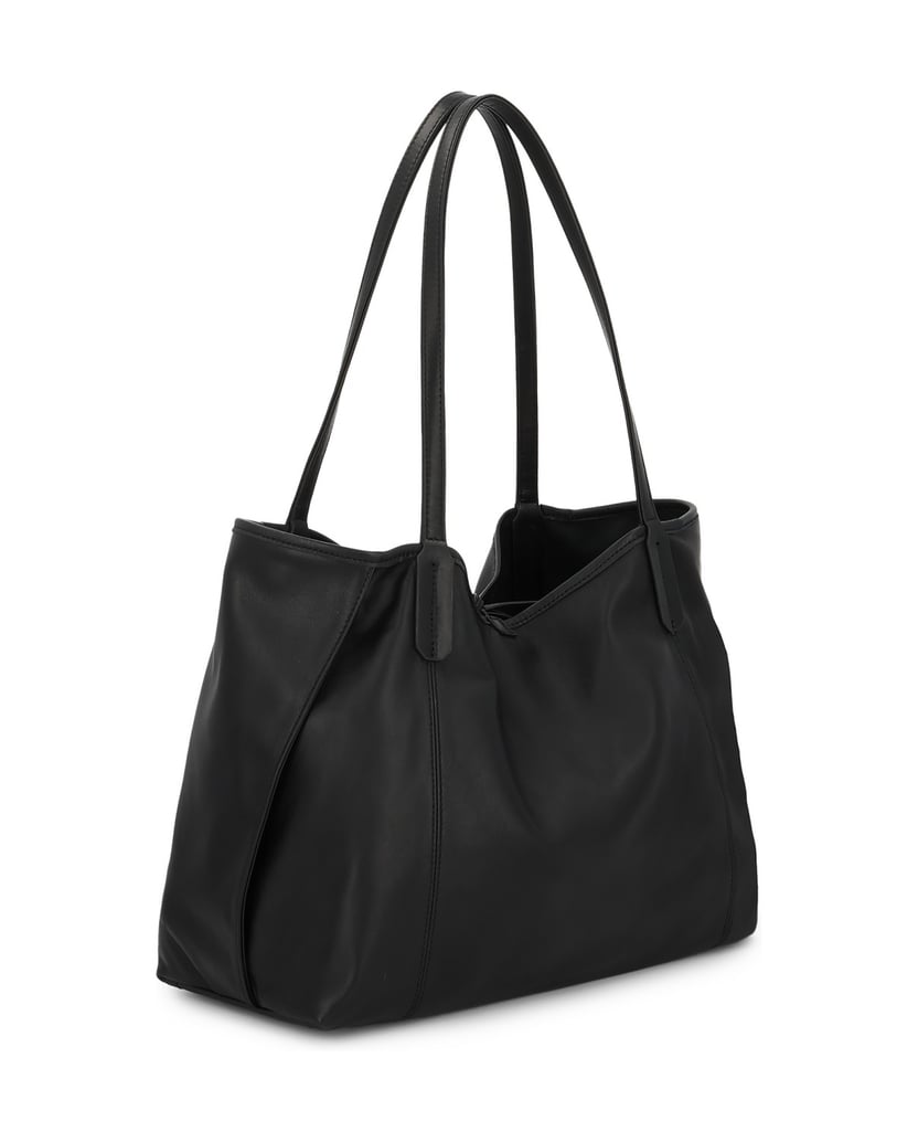 Kazar-Leather-handbag-with-removable-insert-černá