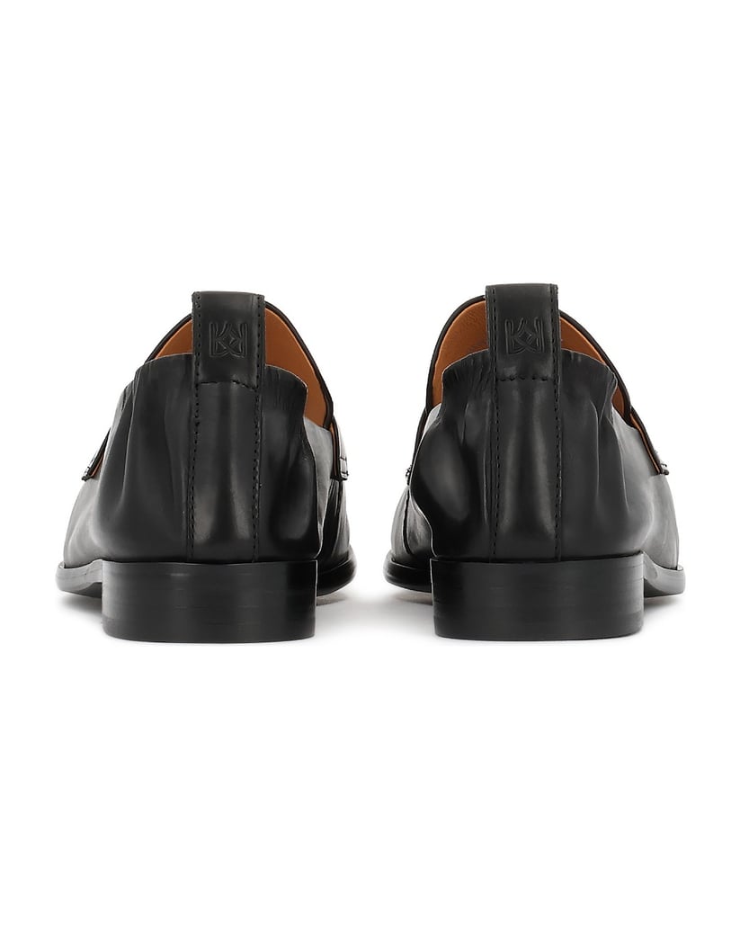 Kazar-Black-slip-on-shoes-with-elastic-at-the-heel-čierna