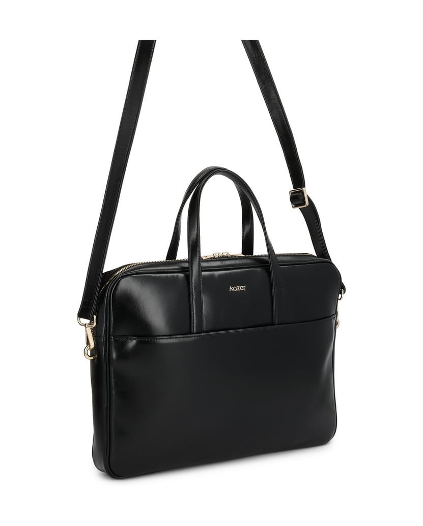 Kazar-Elegant-leather-laptop-bag-černá