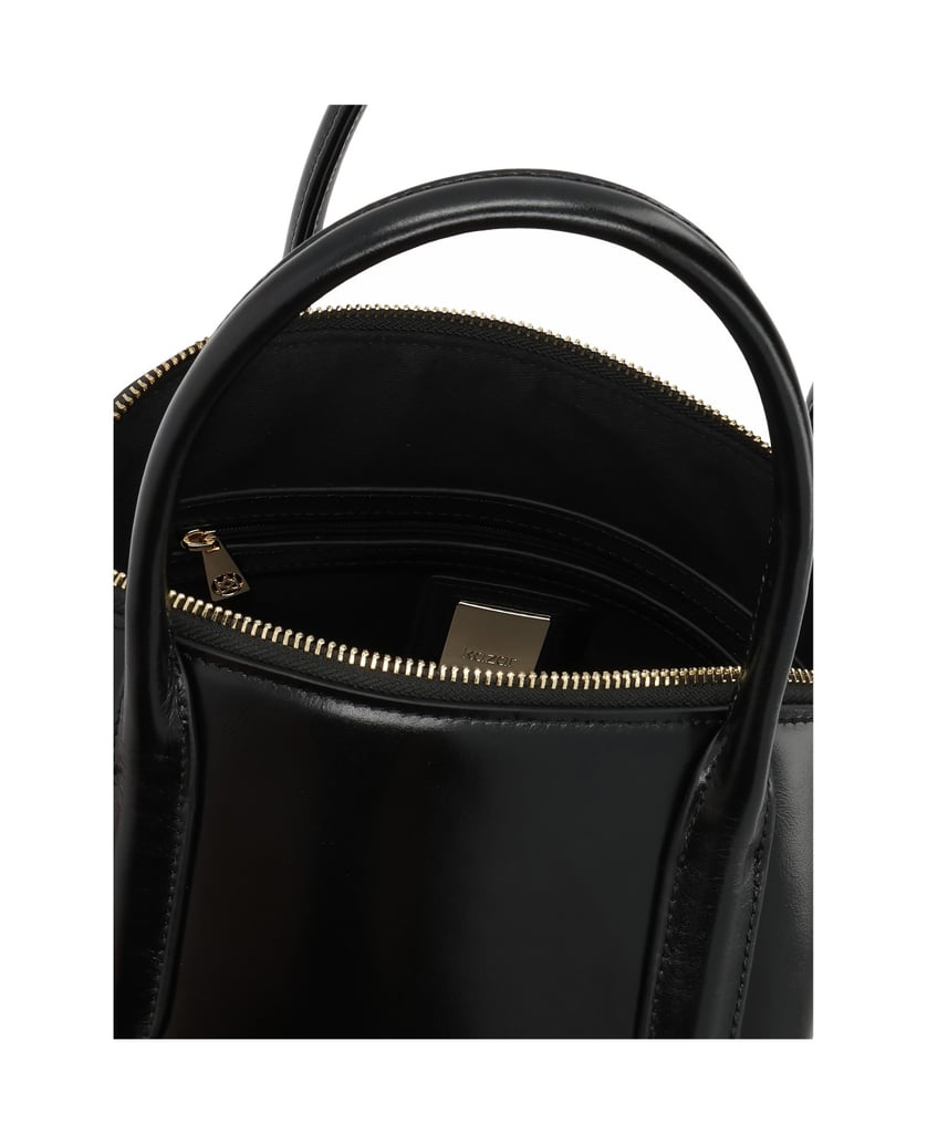 Kazar-Rigid-leather-handbag-with-handles-černá