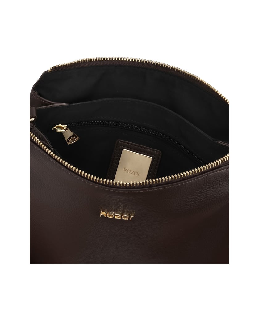 Kazar-Small-brown-handbag-with-two-straps-hnedá