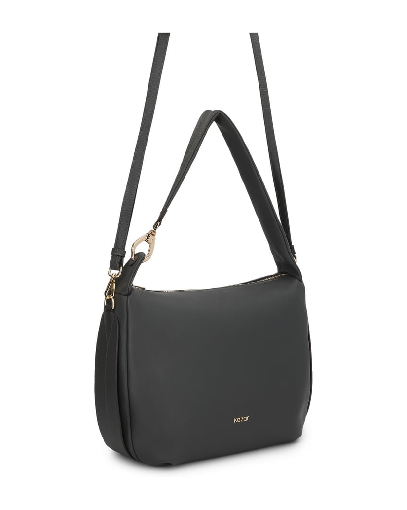 Kazar-Gray-handbag-with-a-comfortable-loose-fit-šedá