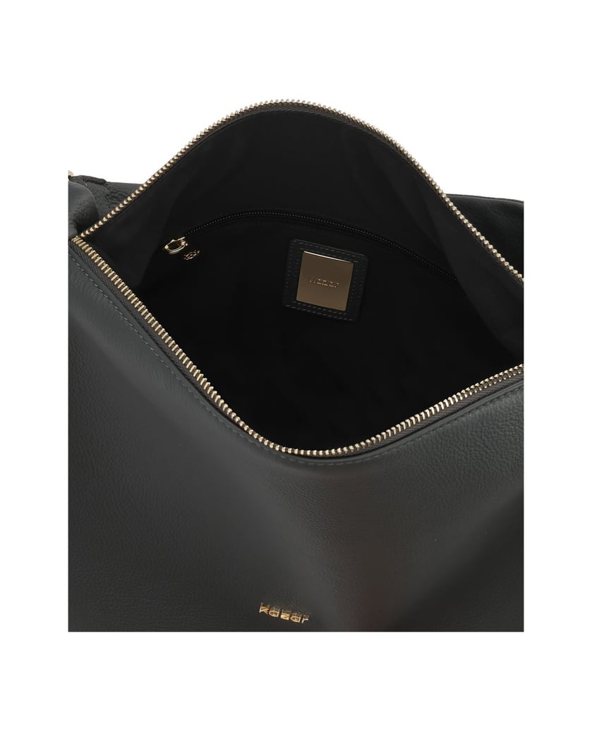 Kazar-Gray-handbag-with-a-comfortable-loose-fit-šedá