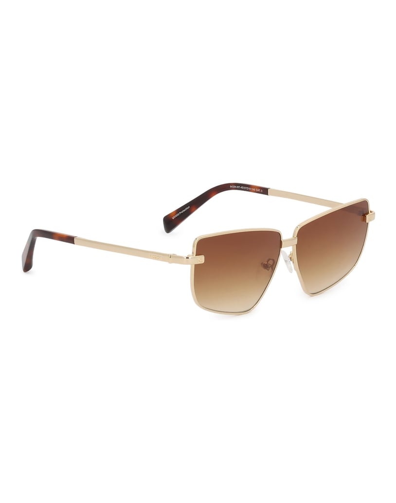 Kazar-Sunglasses-with-metal-frame-and-brown-glasses-zlatá
