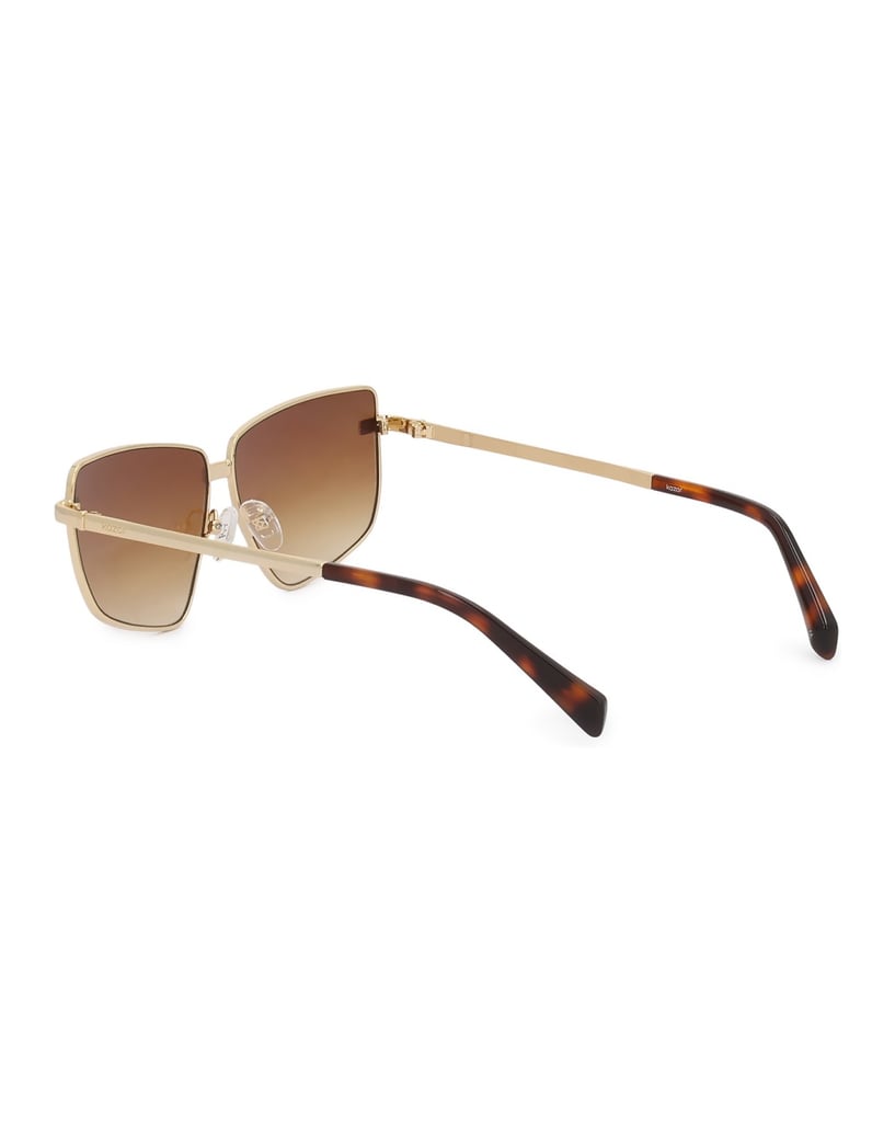 Kazar-Sunglasses-with-metal-frame-and-brown-glasses-zlatá
