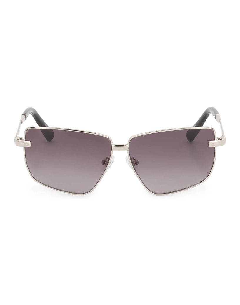 Kazar-Sunglasses-with-geometric-shape-stříbrná