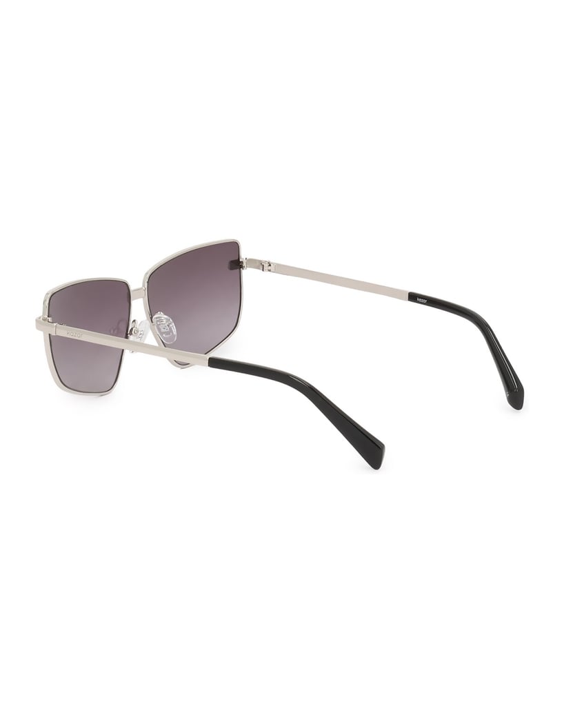 Kazar-Sunglasses-with-geometric-shape-stříbrná