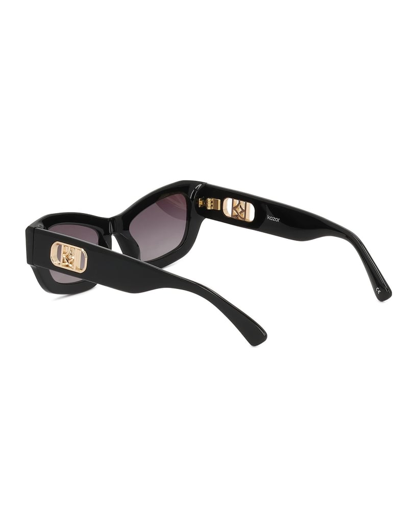 Kazar-Black-glasses-with-gold-monograms-černá