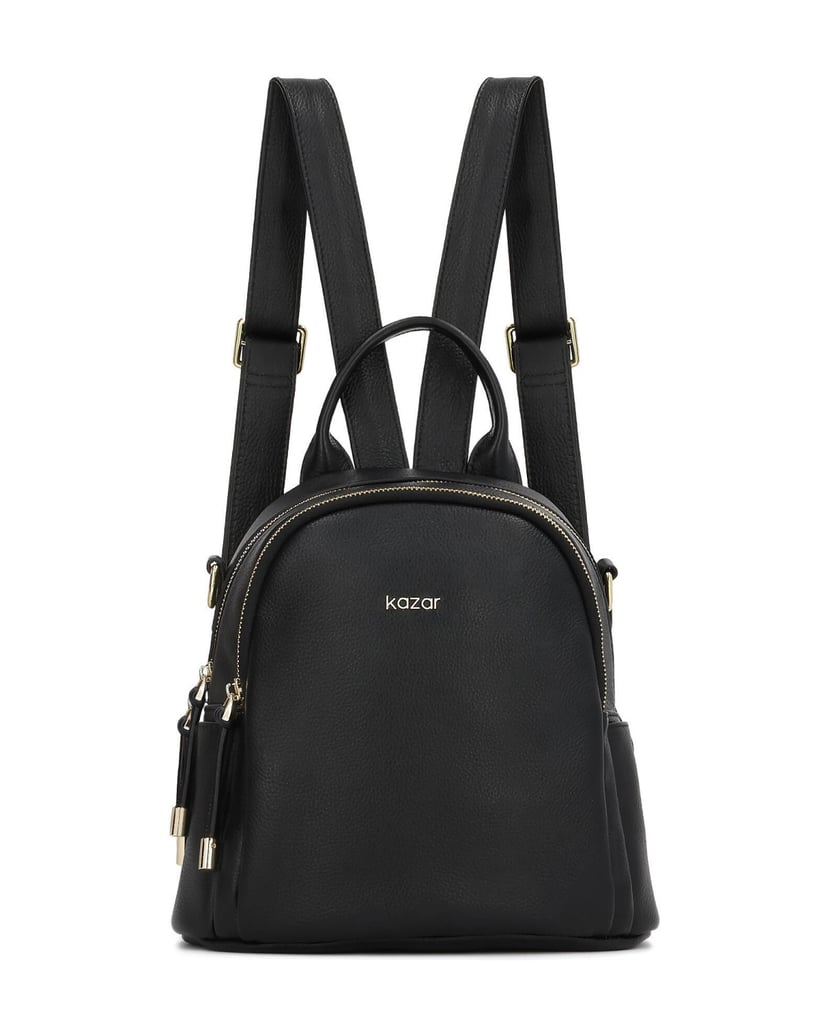 Kazar-Leather-backpack-with-handbag-function-čierna