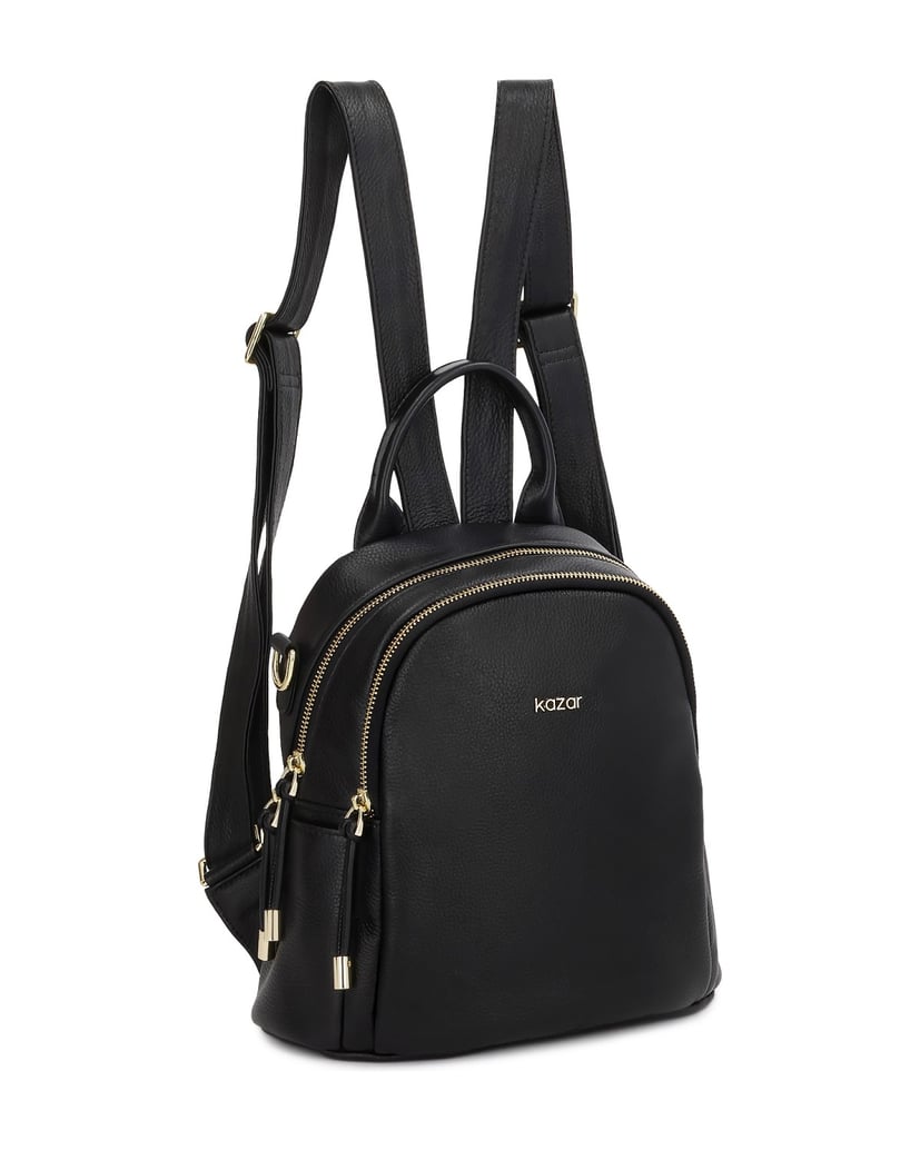 Kazar-Leather-backpack-with-handbag-function-čierna