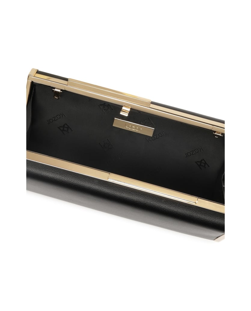 Kazar-Evening-handbag-with-elegant-hardware-černá