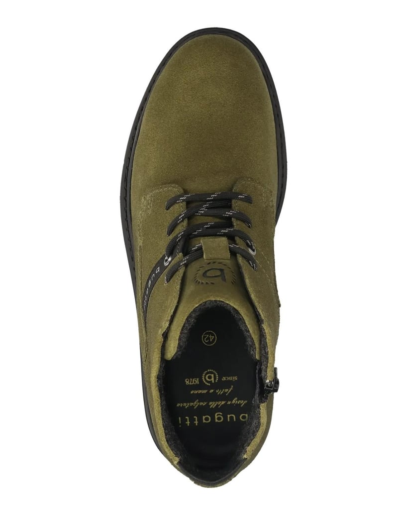 BUGATTI-Schnürstiefel-grün