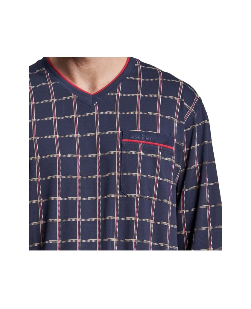 GÖTZBURG-Herren-Pyjama-navy