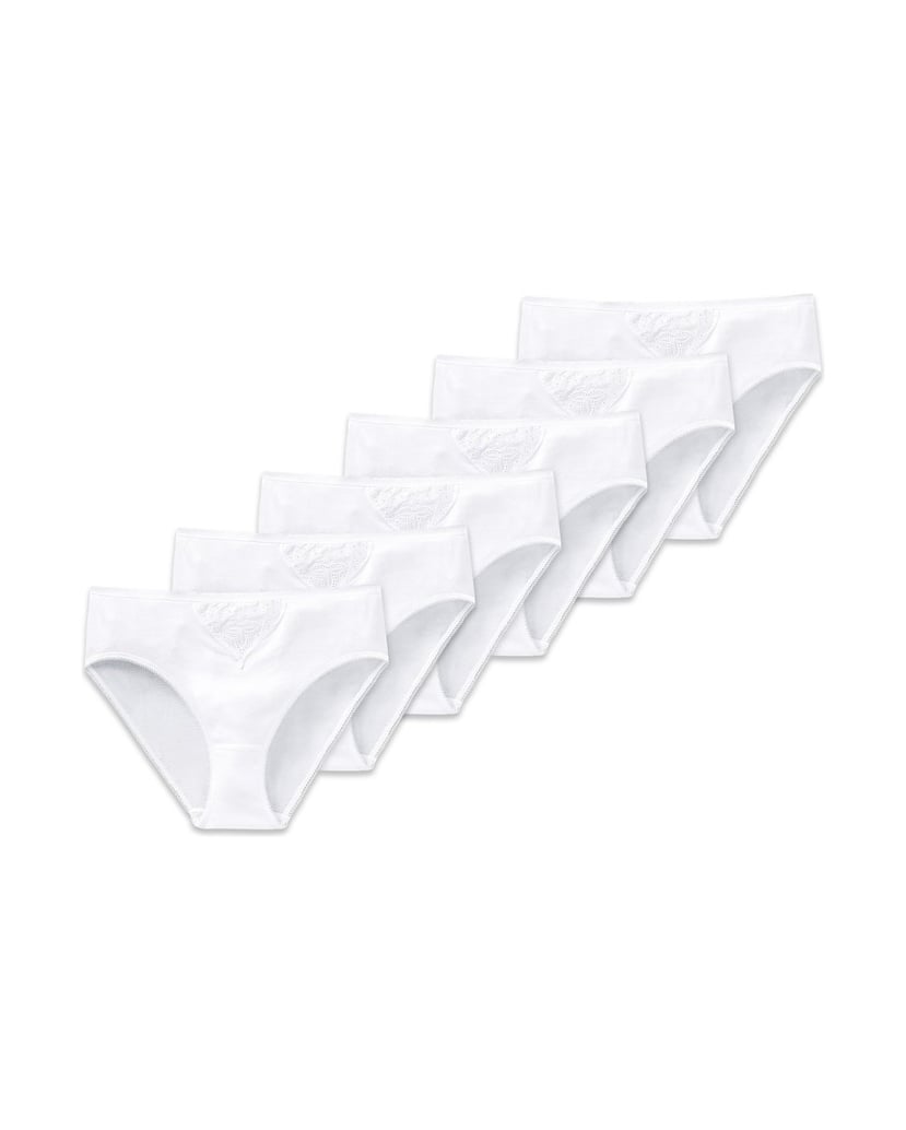SCHIESSER-Damen-Slip-6er-Pack-Cotton-Essentials-6P-schwarz