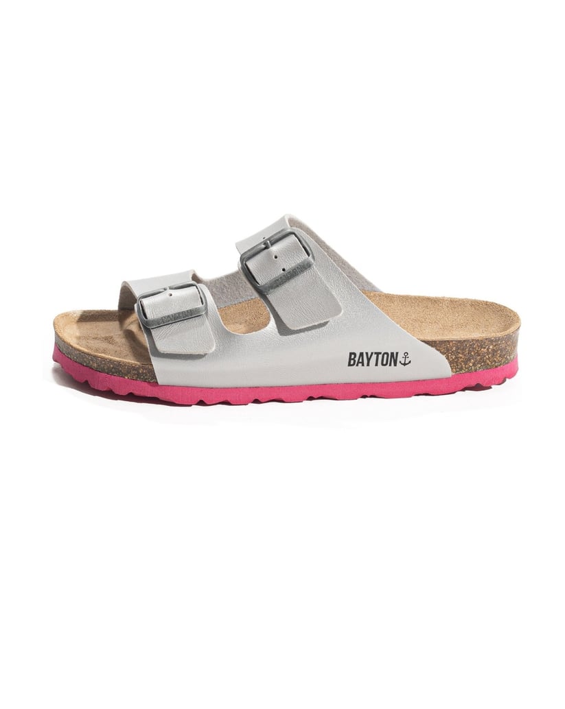 Bayton-Pantoletten-damen-Atlas-silber