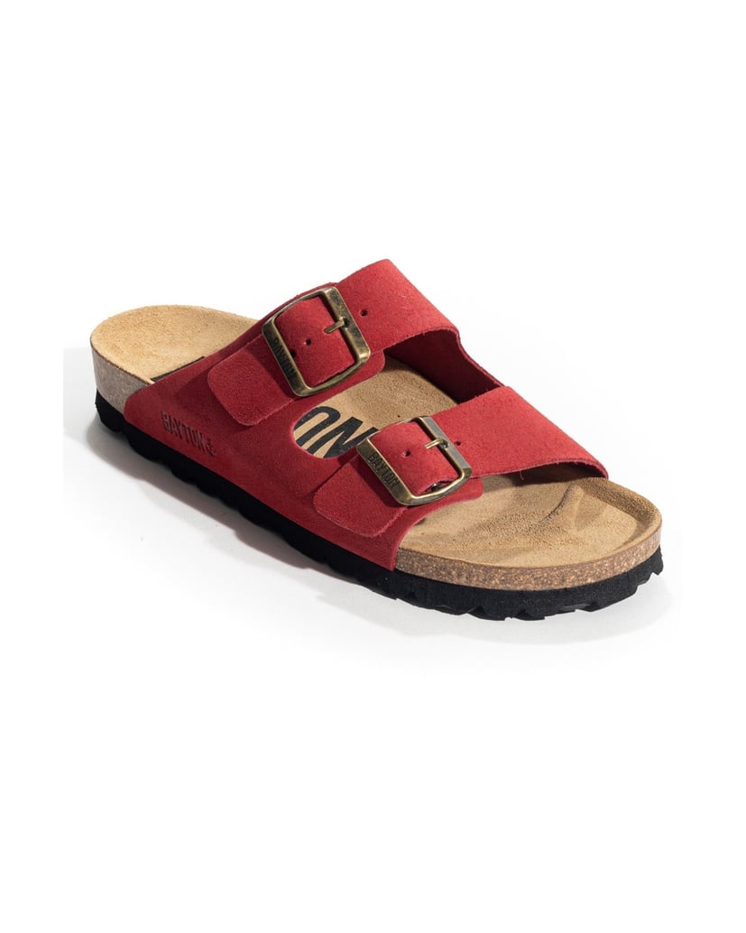 Bayton-Pantoletten-damen-Atlas-rot