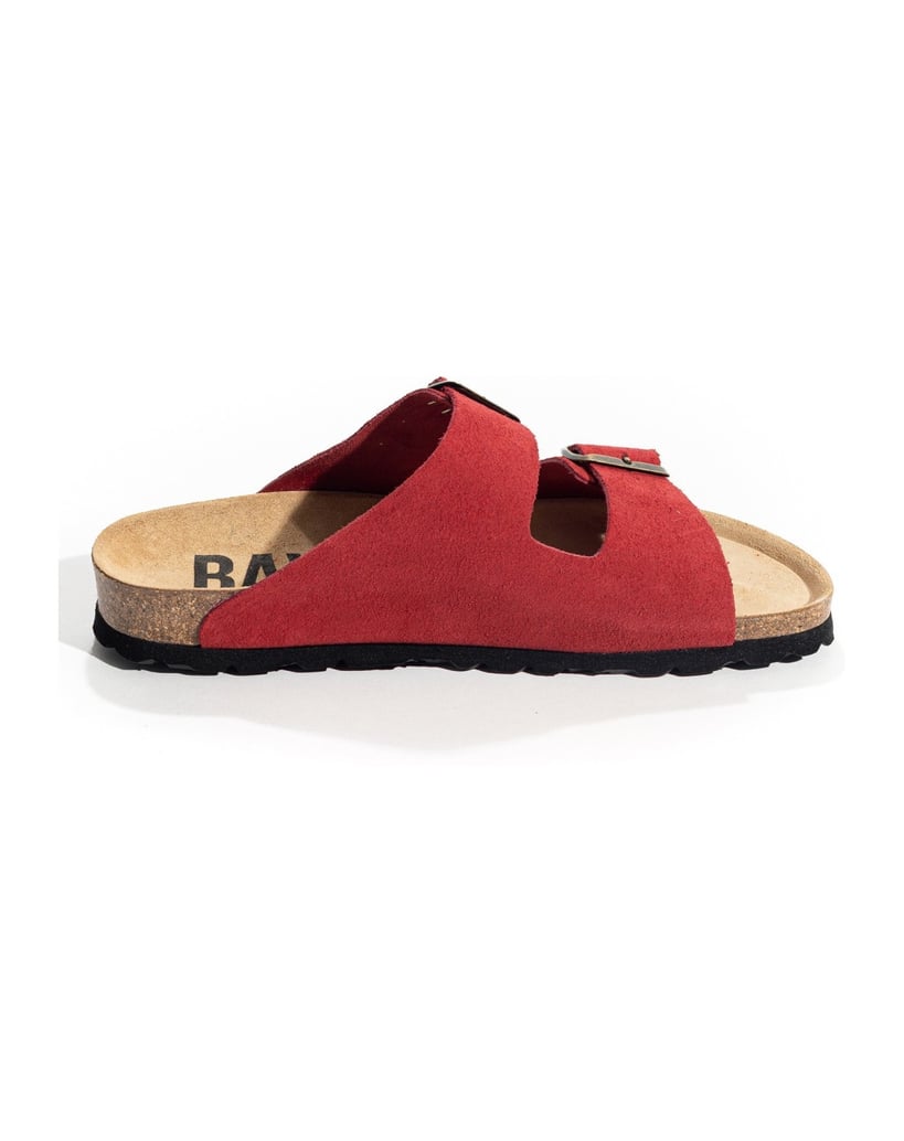 Bayton-Pantoletten-damen-Atlas-rot