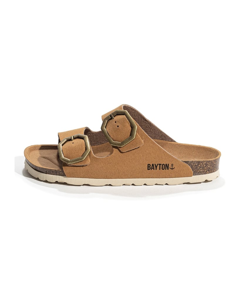 Bayton-Pantoletten-damen-Atlas-Vegan-gelb