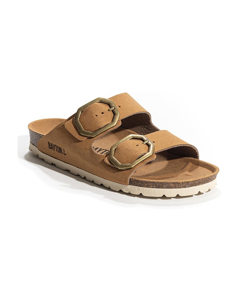 Bayton-Pantoletten-damen-Atlas-Vegan-gelb