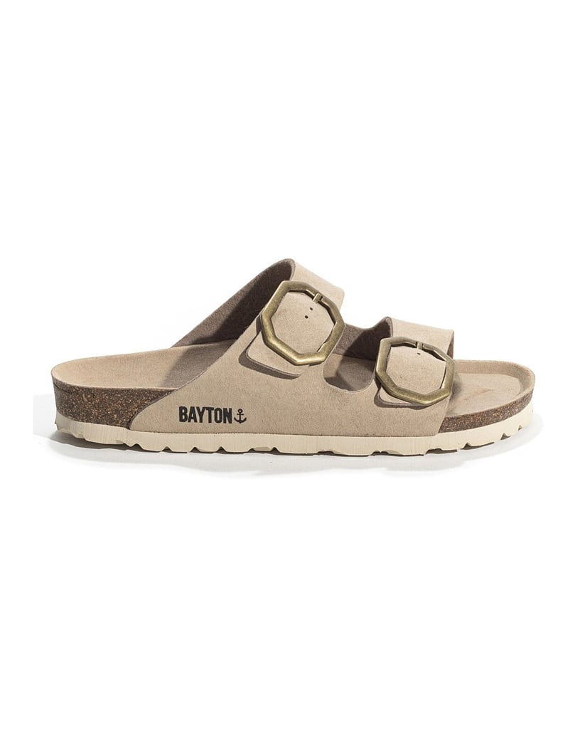 Bayton-Pantoletten-damen-Atlas-Vegan-gelb