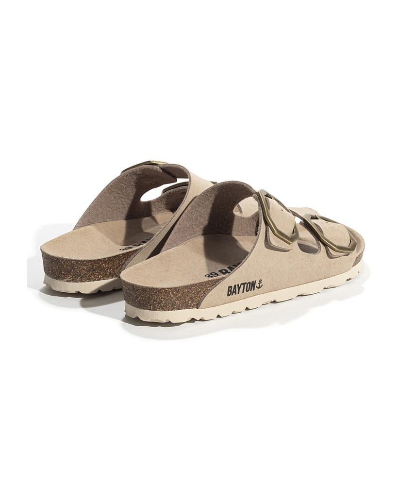 Bayton-Pantoletten-damen-Atlas-Vegan-gelb