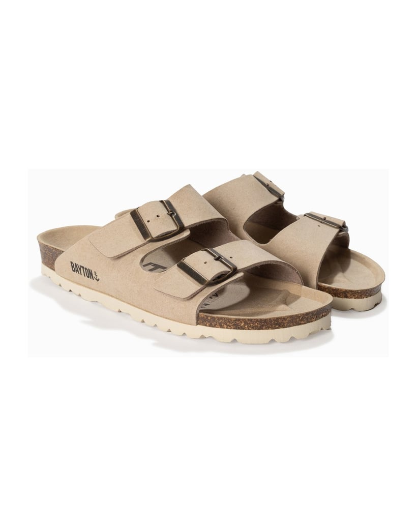 Bayton-Pantoletten-damen-Atlas-Vegan-beige