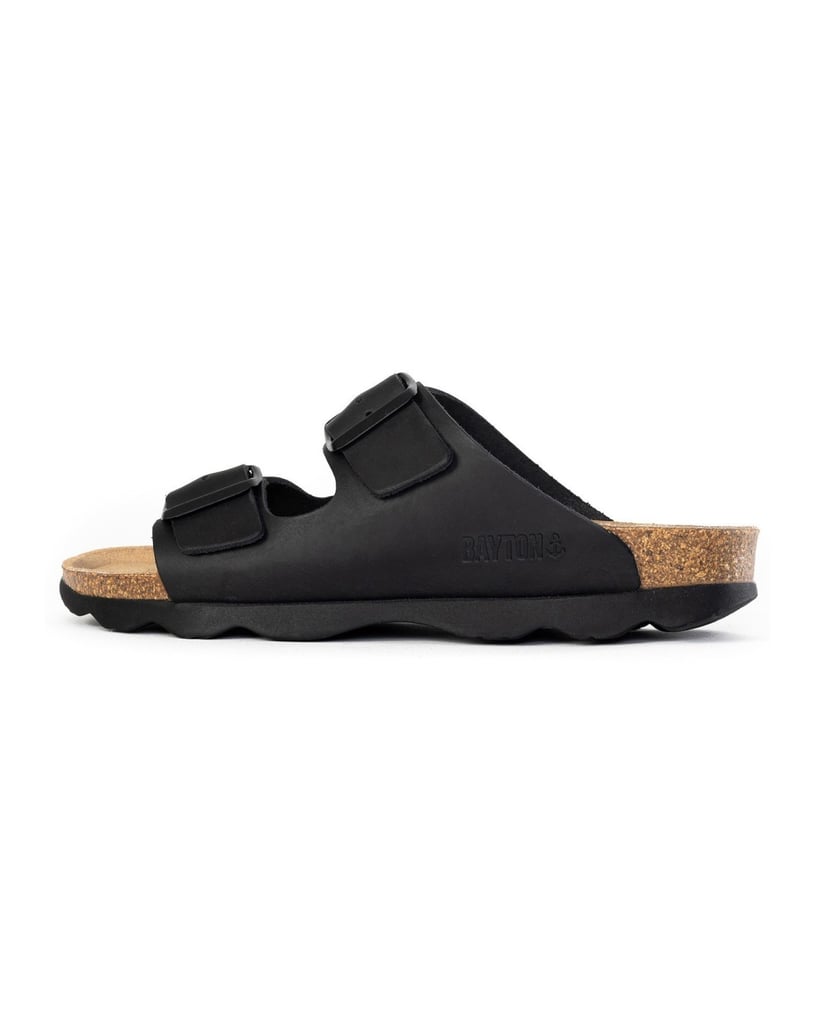 Bayton-Women's-Atlas-leather-mules-schwarz