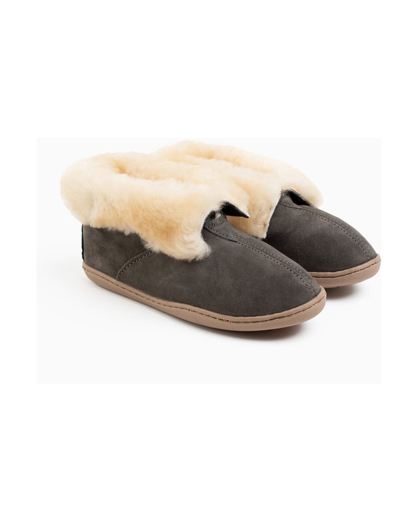 MINNETONKA-Sheepskin-Ankle-Boot-grau