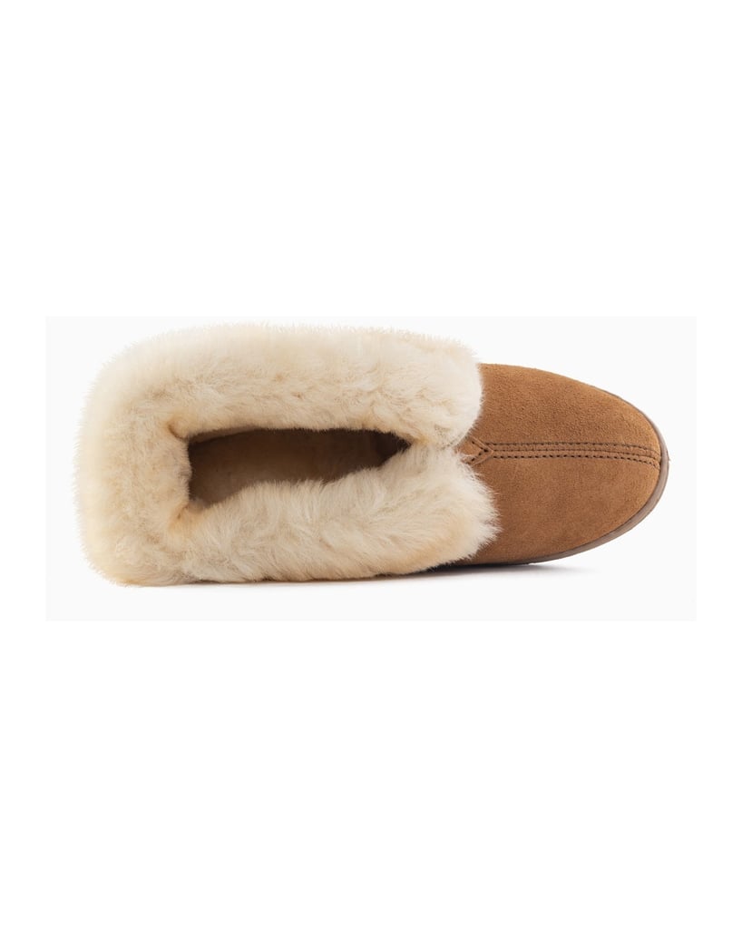 MINNETONKA-Sheepskin-Ankle-Boot-grau