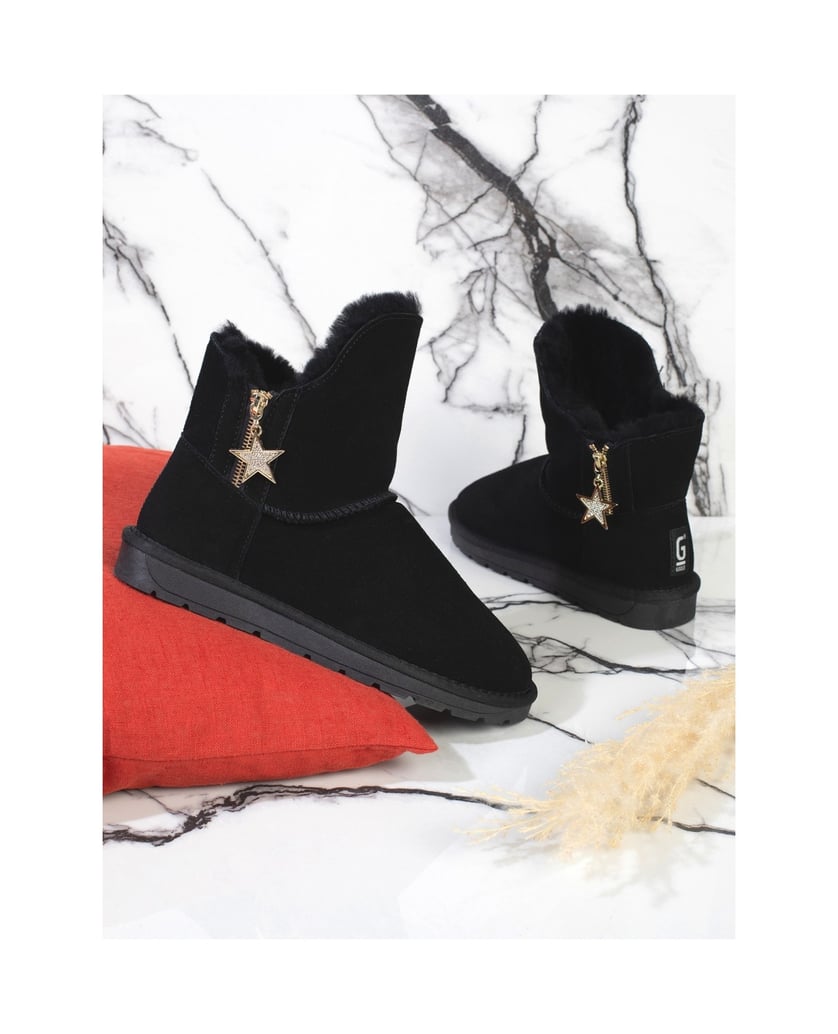 Gooce-PENNY-Winterstiefel-aus-Wildleder-schwarz