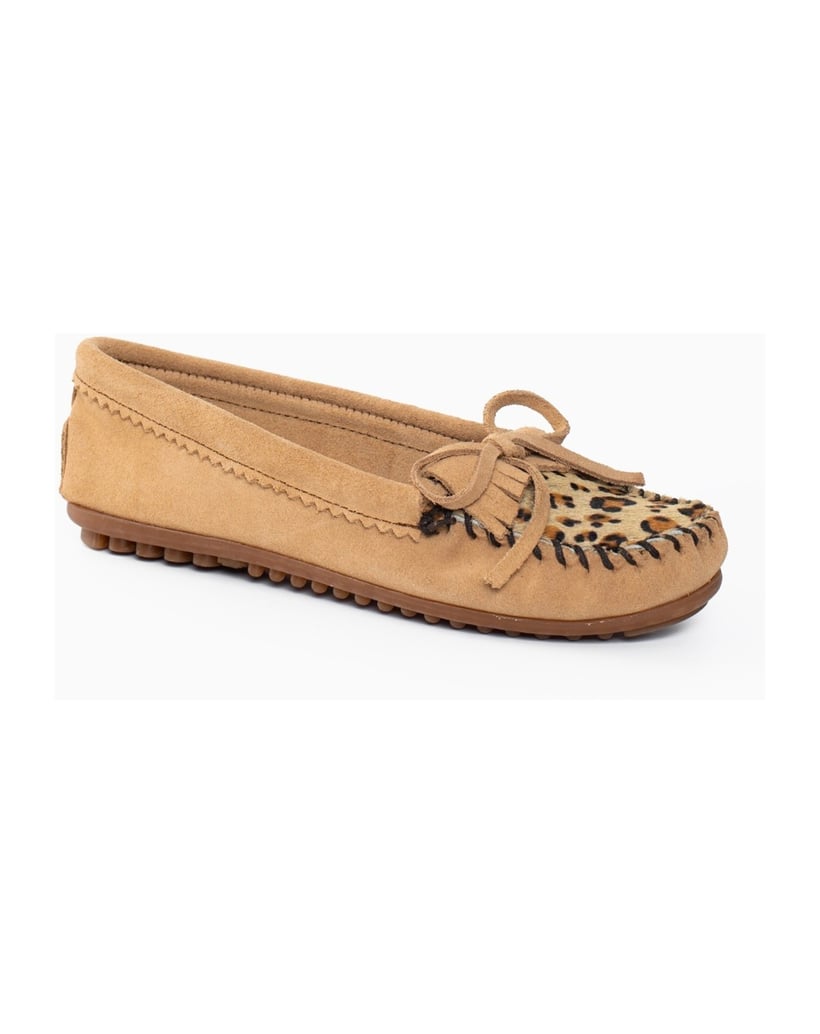 MINNETONKA-Leopard-Kilty-Moccasins-schwarz