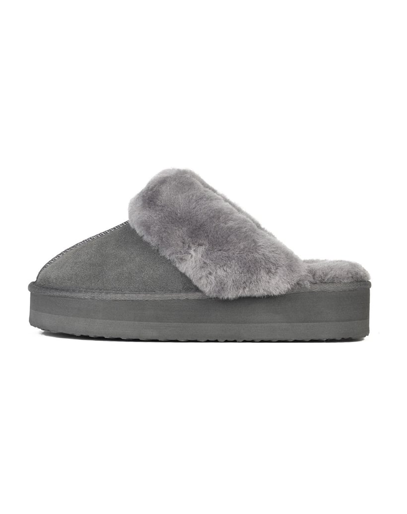 Gooce-EMELINE-Winter-Suede-Sloppers-schwarz