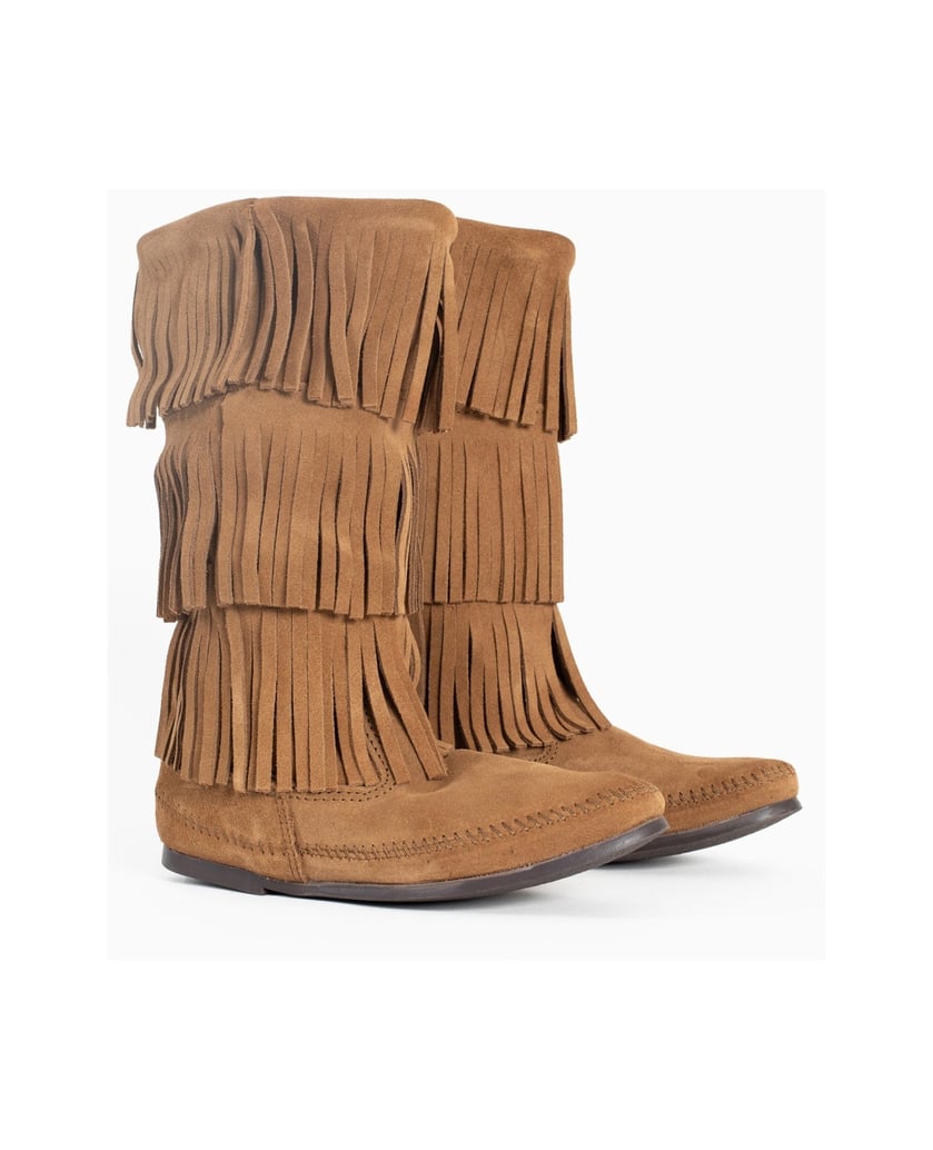 MINNETONKA-3-Layer-Fringe-Knee-High-Boots-camel