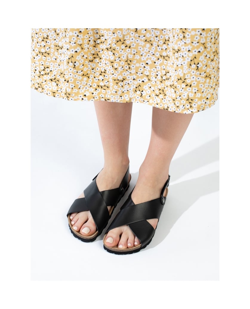 Bayton-Tweed-Sandalen-schwarz