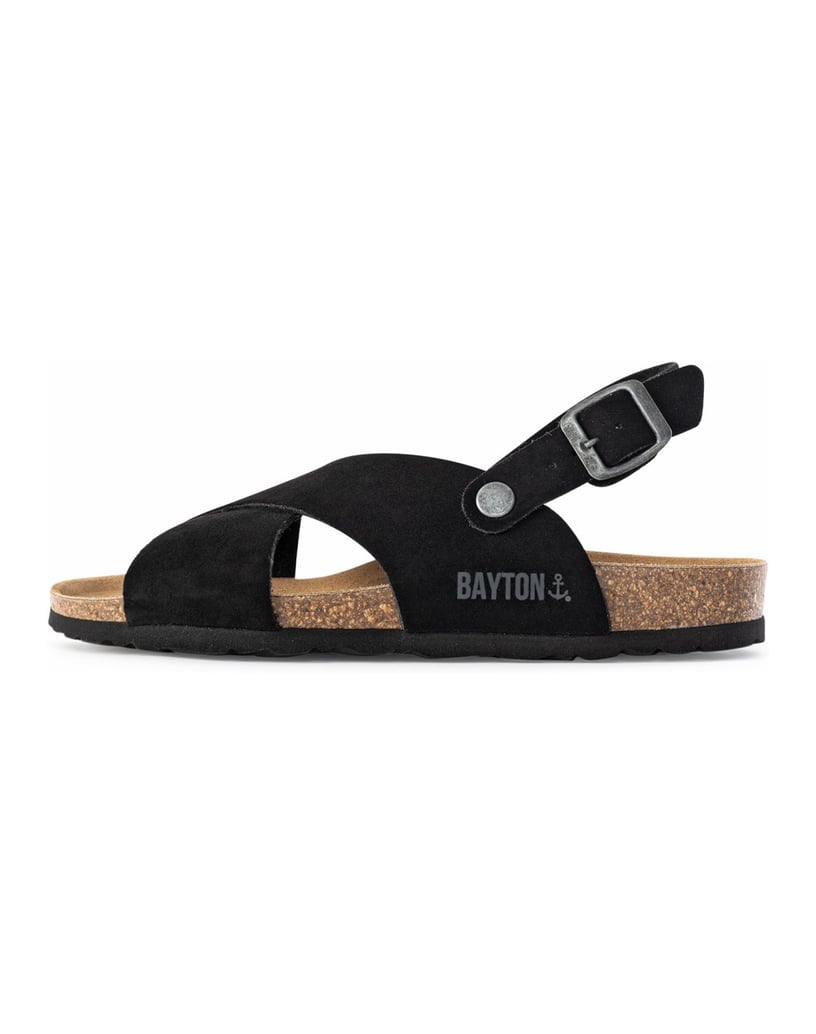 Bayton-Sandalen-Tweed-schwarz