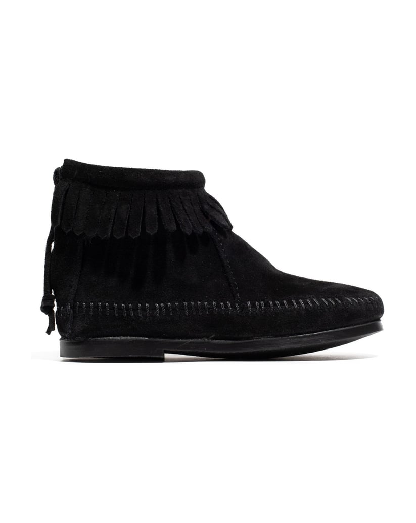 MINNETONKA-Back-Zip-Boot-schwarz