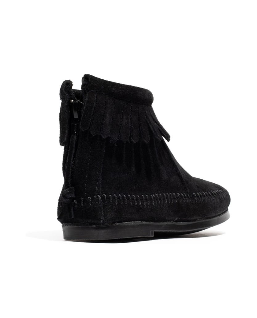 MINNETONKA-Back-Zip-Boot-schwarz