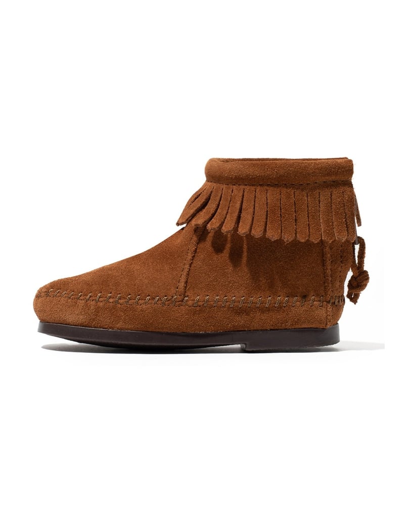 MINNETONKA-Back-Zip-Boot-schwarz