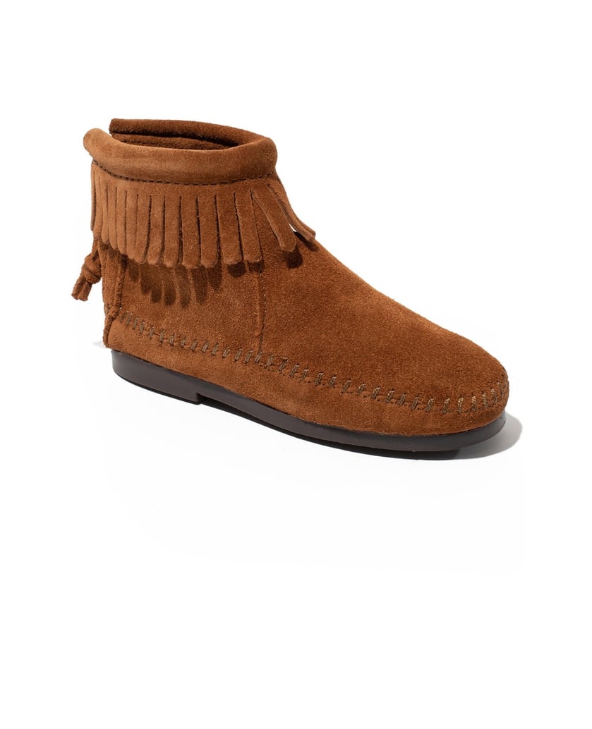 MINNETONKA-Back-Zip-Boot-schwarz