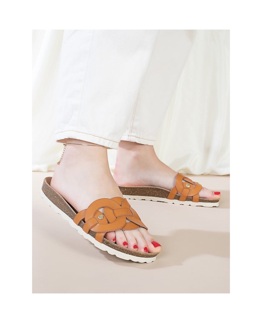 Bayton-Topas-Pantoletten-camel-