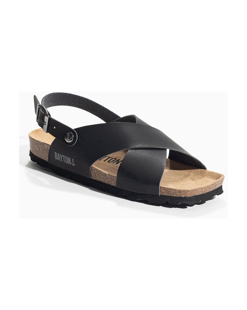 Bayton-Sandalen-damen-Tweed-schwarz