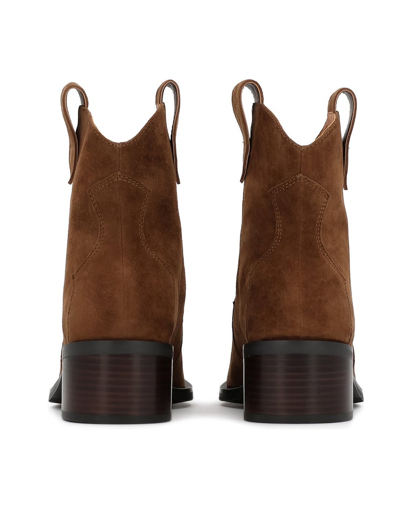 Kazar-Brown-suede-cowboy-style-boots-hnědá