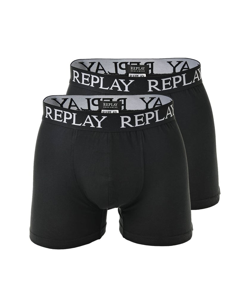 REPLAY-Herren-Boxershort-2er-Pack-schwarz