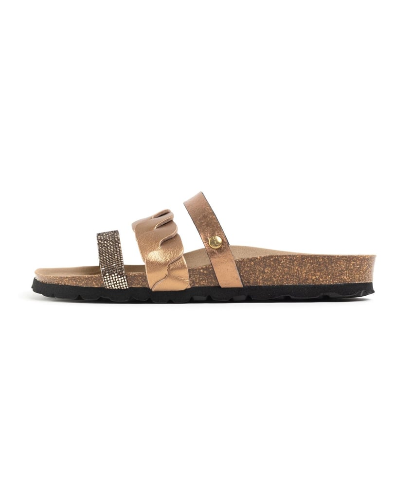 Bayton-Leather-women-sandals-CORAIL-orange