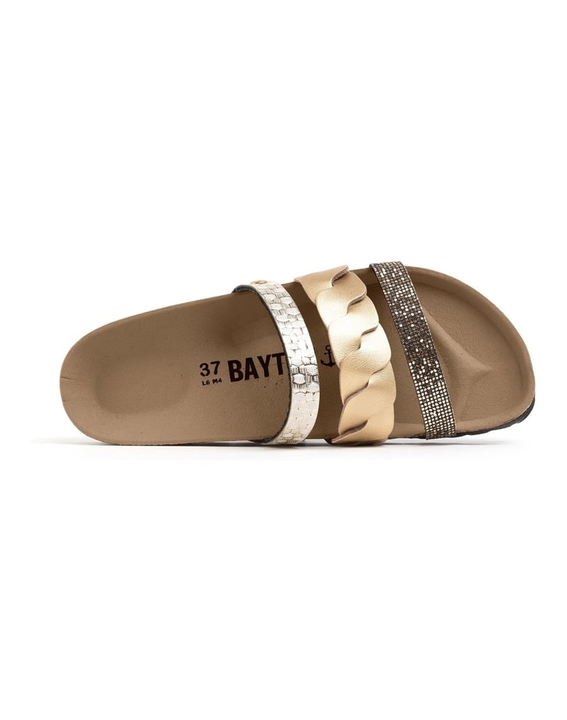 Bayton-Leather-women-sandals-CORAIL-gold